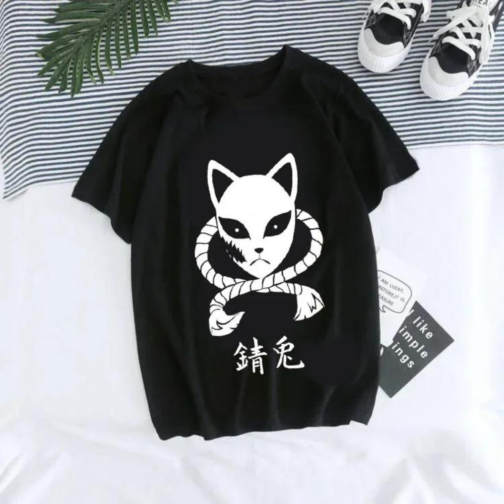 Japanese Anime Demon Slayer T Shirt for Men Kimetsu No Yaiba Nezuko T-shirt Female Tanjirou Kamado Graphic