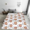 Face Hug Milk And Mocha Cute Bears Flannel Blanket for kids children cartoon anime Funny Throw Blankets for Home Rug Piece