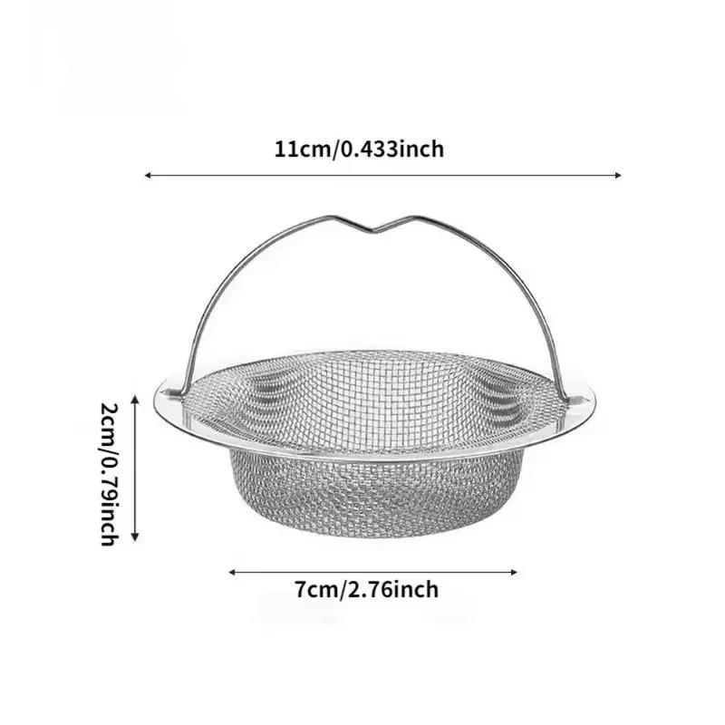 1Pc Stainless Steel Kitchen Sink Filter Garbage Food Residue Hair Catcher