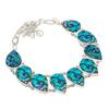 Lab Created Abalone Shell Necklace 18" Adjustable Chain Pear Cut Jewelry PT 4046