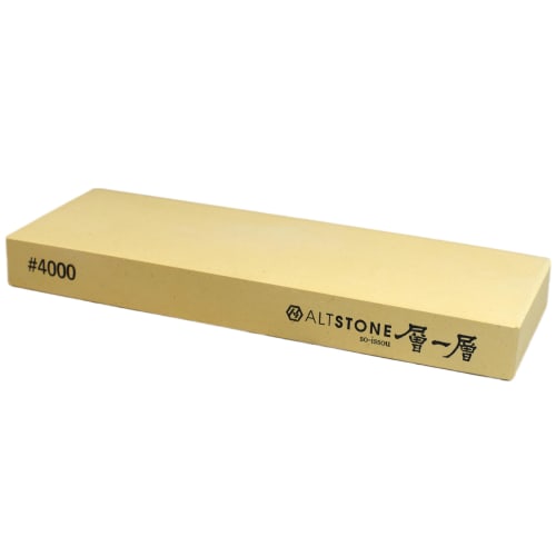 ALTSTONE Single-Layer Whetstone [Creamy Sharpening] Finishing Whetstone #4000 Regular Size Resinoid Whetstone for Knives, Made in Japan (Finishing #40