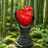 Gothic Style Heart-shaped Vase Heart-shaped Creative Resin Vase Table Decoration Nordic Style Flower Pot Home Decor
