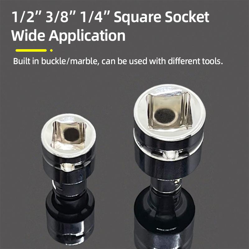 1/4" 3/8” 1/2” Square Drive To 1/4" Hex Shank Socket Adapter Converter Quick Change Bit Holder Repair Hand Tools Accessories