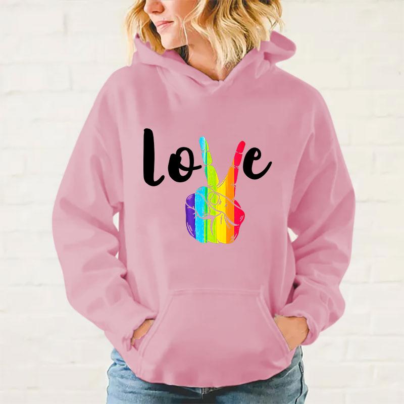 Y2k Hoodies Fashion Hoodies Funny Lgbt Love Hoodie Harajuku Sweatshirts Women Long Sleeve Clothes
