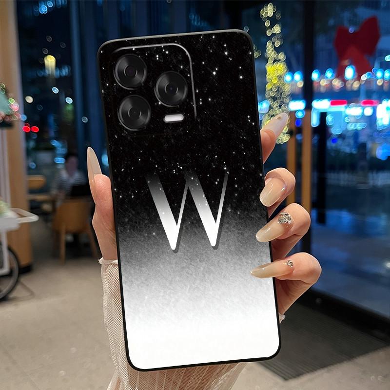 Weiche Silikon-Schwarze Handyhülle für ZTE Blade V70 Vita/Nubia V70 Design-Hülle Kratzfest Schöne Trendige Buchstabenmuster Schale