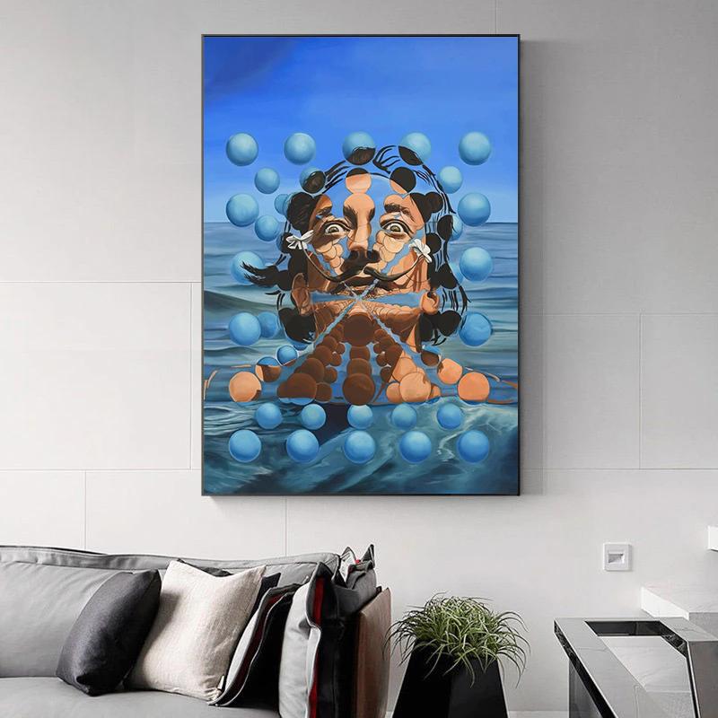 Classic Salvador Dali Art Canvas Paintings Famous Posters and Prints Wall Art Pictures for Living Room Home Decoration Cuadros