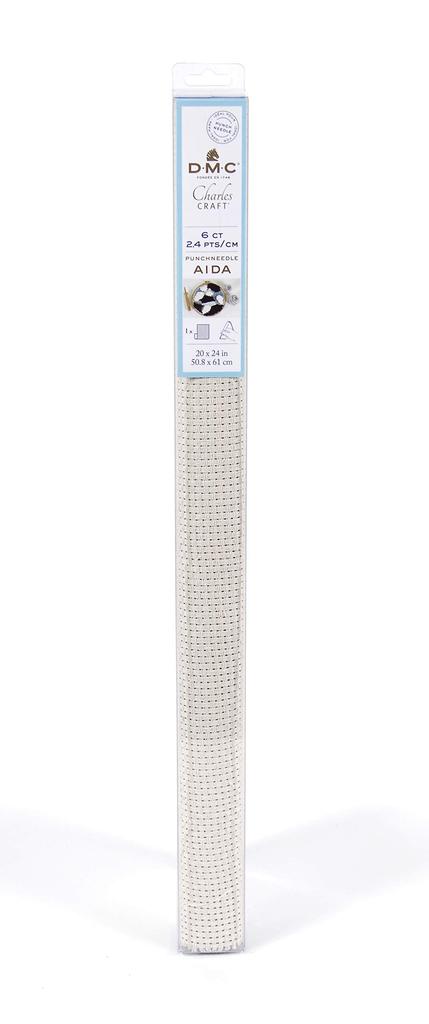 DMC Fabric Collection Aida Punch 24 DMCDC29SOT2 Needle, 6-count, Stitches, ECRU,