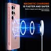 For Samsung Galaxy S24 Ultra Magnetic Case Kickstand TPU PC Shockproof Phone Back Cover