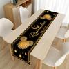 Ramadan Mubarak Kareem Linen Table Runner Dining Table Decor Eid Mubarak Islamic Muslim Table Runners Mubarak Home Party Decor