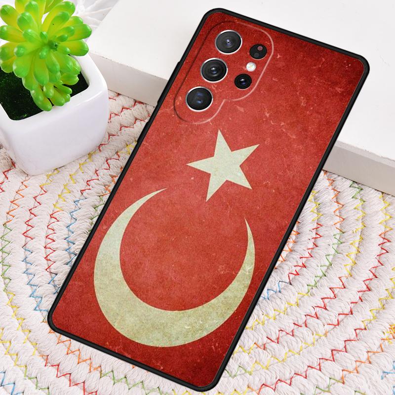 Flag Turkey Istanbul Antalya Mustafa Wolf Phone Case for Samsung Galaxy Note 10 Pro S26 Ultra S23 S24 FE S25 S21 S22 PLUS Cover