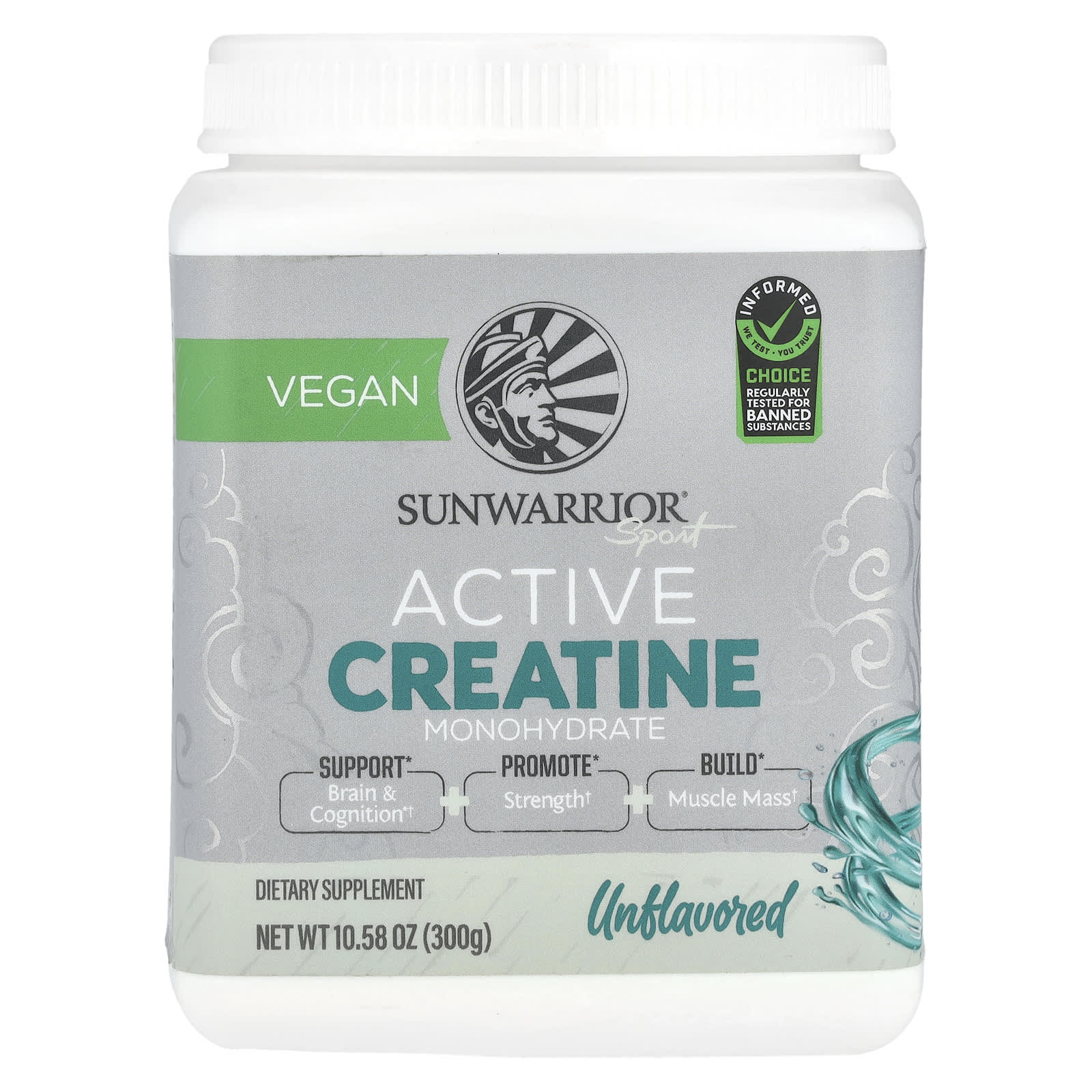 

Sports, Active Creatine Monohydrate, Unflavored, 300G (10.58Oz)