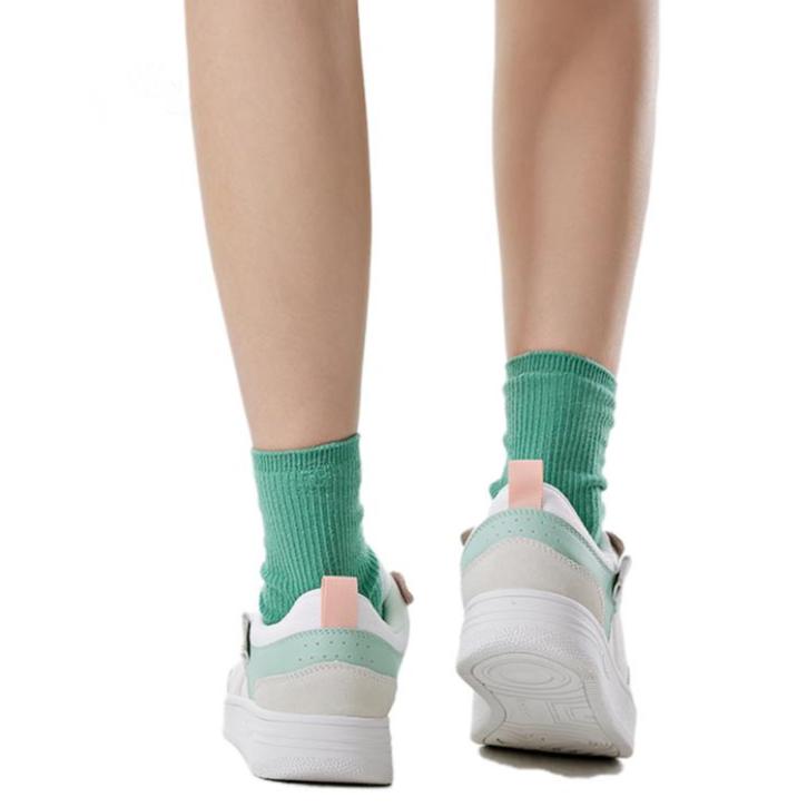 Kappa Casual Skate Shoes Durable Breathable Low-Top Women Sneaker White Lake-Green K0D65CC01-012A