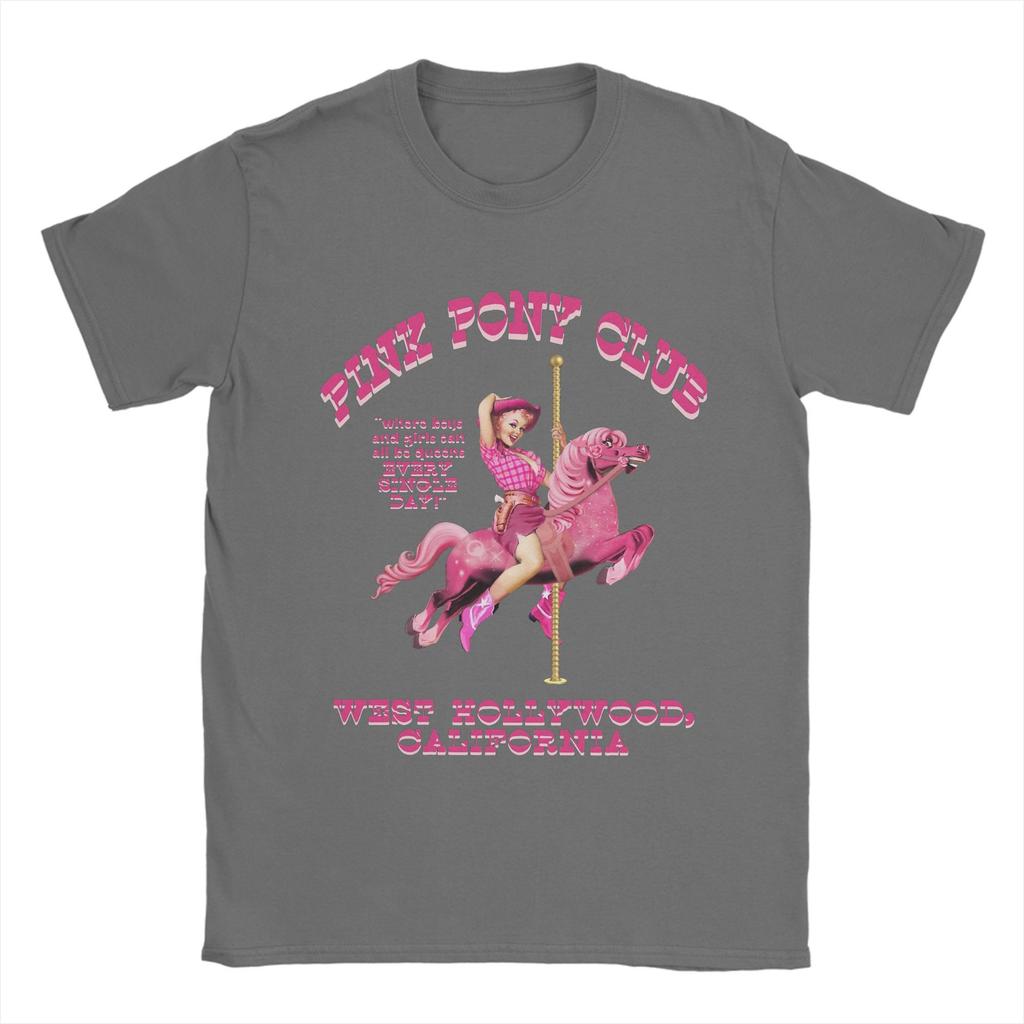 Pink Pony Club Cotton T-Shirt For Men's Summer Chappell Roan Funny T-Shirts O Neck Novelty Tee Shirt Big Size Design Tops