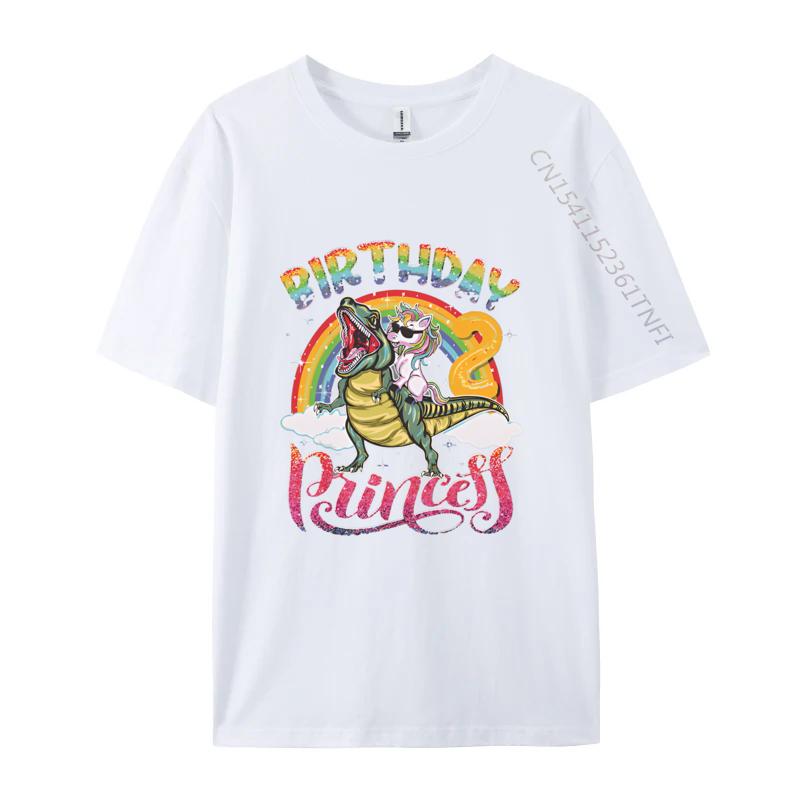

Rainbow 2 Years Old Princess 2nd Unicorn Tshirts Gift T Shirts Printing Brand Unisex Tops Shirts Printing Cotton S