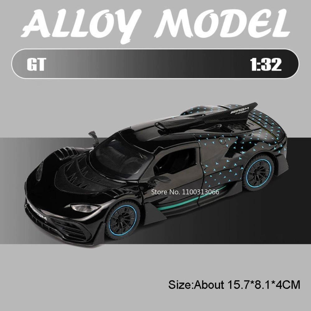 1:32 Scale Lambor SVJ63 ONE Model Cars Toy Alloy Diecast Rubber Tires Simulated Interior Miniature Vehicle Toddler Kids Gifts