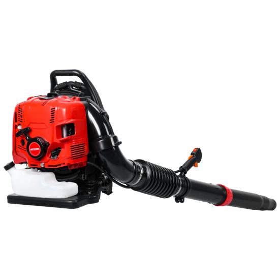 Leaf Blower, 75.6CC 4-Stroke Backpack Gas Leaf Blower, Snow Blower, Up To 900 CFM and 210 MPH, Variable Speed, Cruise Control (Red)