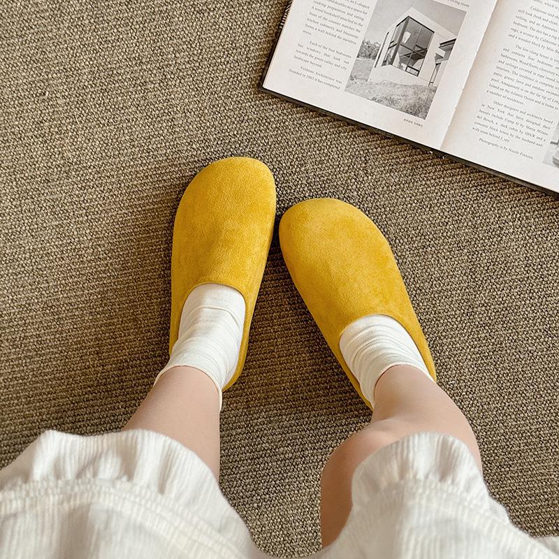 Platform Birkenstock shoes bag head half slippers women's outer wear 2025 spring and autumn new models pregnant women retro ugly Boken half drag