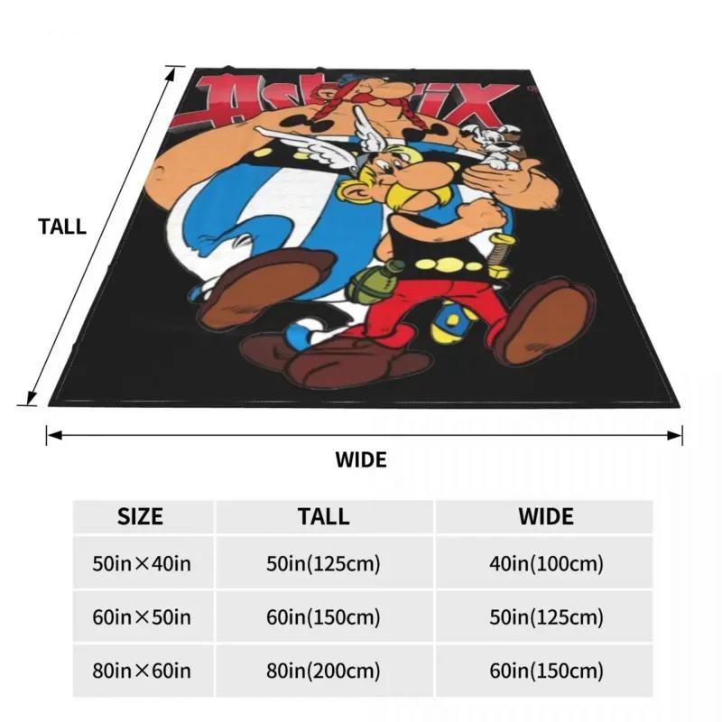 Asterix And Obelix Blanket Plush Funny Warm Throw Blanket for Chair Covering Sofa Summer