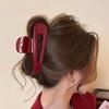 High-End 2024 Acrylic Water Drop Claw Clip - Autumn/Winter Updo & Christmas Hair Accessory