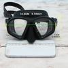 Freediving Mask Two-window Tempered Glass Diving Mask With Camera Mount- Waterproof, Anti-fog