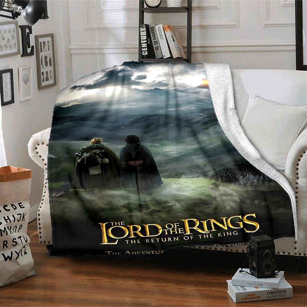 1pc The Lord of the Rings The Return of the King Flannel Blanket Soft Warm Throw for Home, Office, Travel, All-Season Cozy Bedding GiftL1273