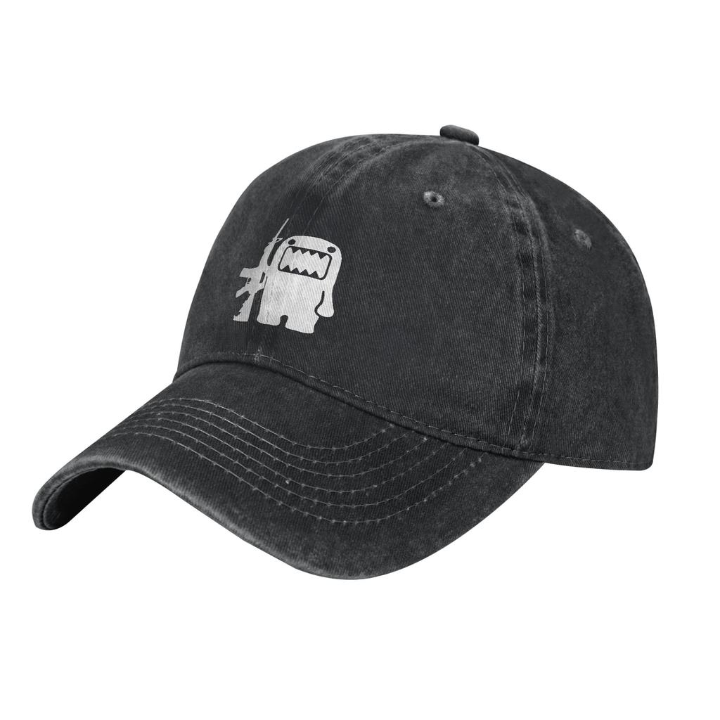 DomoKun Baseball Cap Classic Distressed Denim Washed Domo Kun Doll Face Headwear Unisex Style Outdoor Workouts Gift Caps Hat