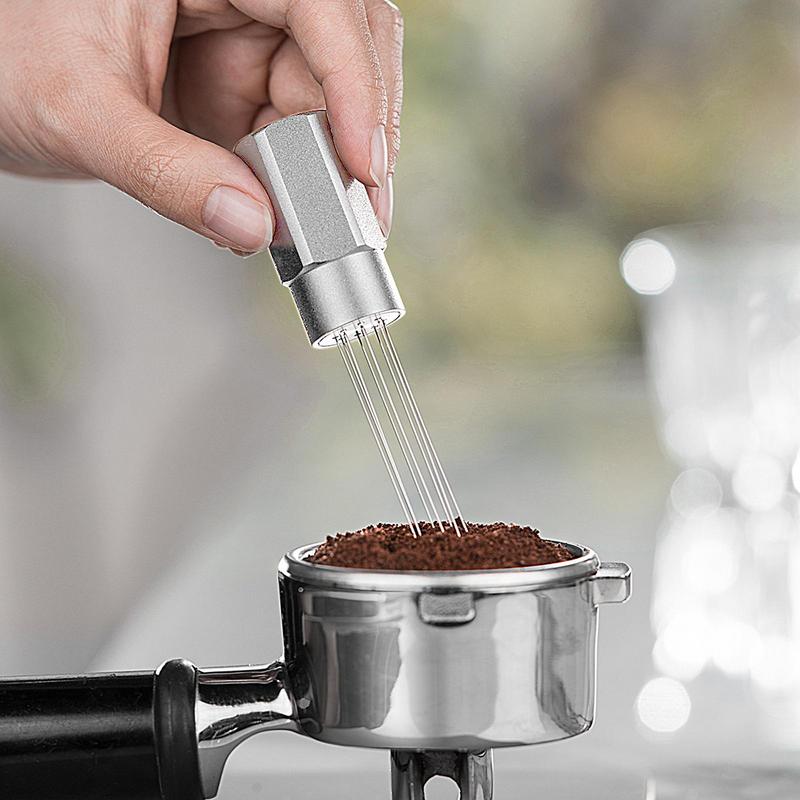 Espresso Needle Distributor Espresso Coffee Distributor Tool Precision Espresso Stirrer Tool With Magnets Coffee Distribution