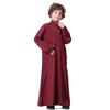 Muslim Kids Boys Saudská Arabská Thobe Robe Top Kalhoty Kaftan Arab islámské oblečení