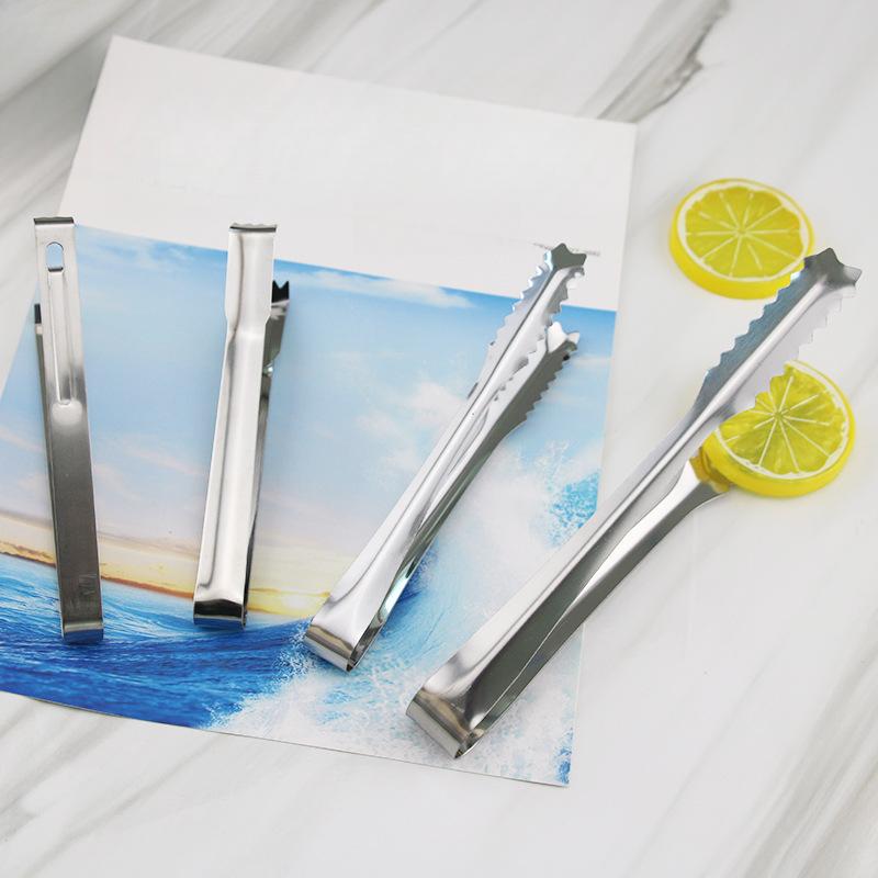 Stainless Steel Ice Clip for Ice Cube Clip Stainless Steel Food Clip with Magnetic Ice Clip Barbecue Clip