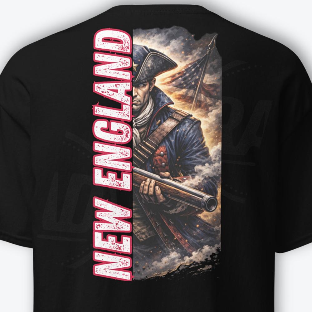 

Patriots Shirt New England Football Fan Tee Future Champs Back Print Graphic Tee Unisex T-Shirt XL