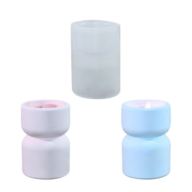 Multipurpose Cylinder Vase Silicone Mold Versatile Resin Cast Set for Home and Office Decoration and Jewelry Storage