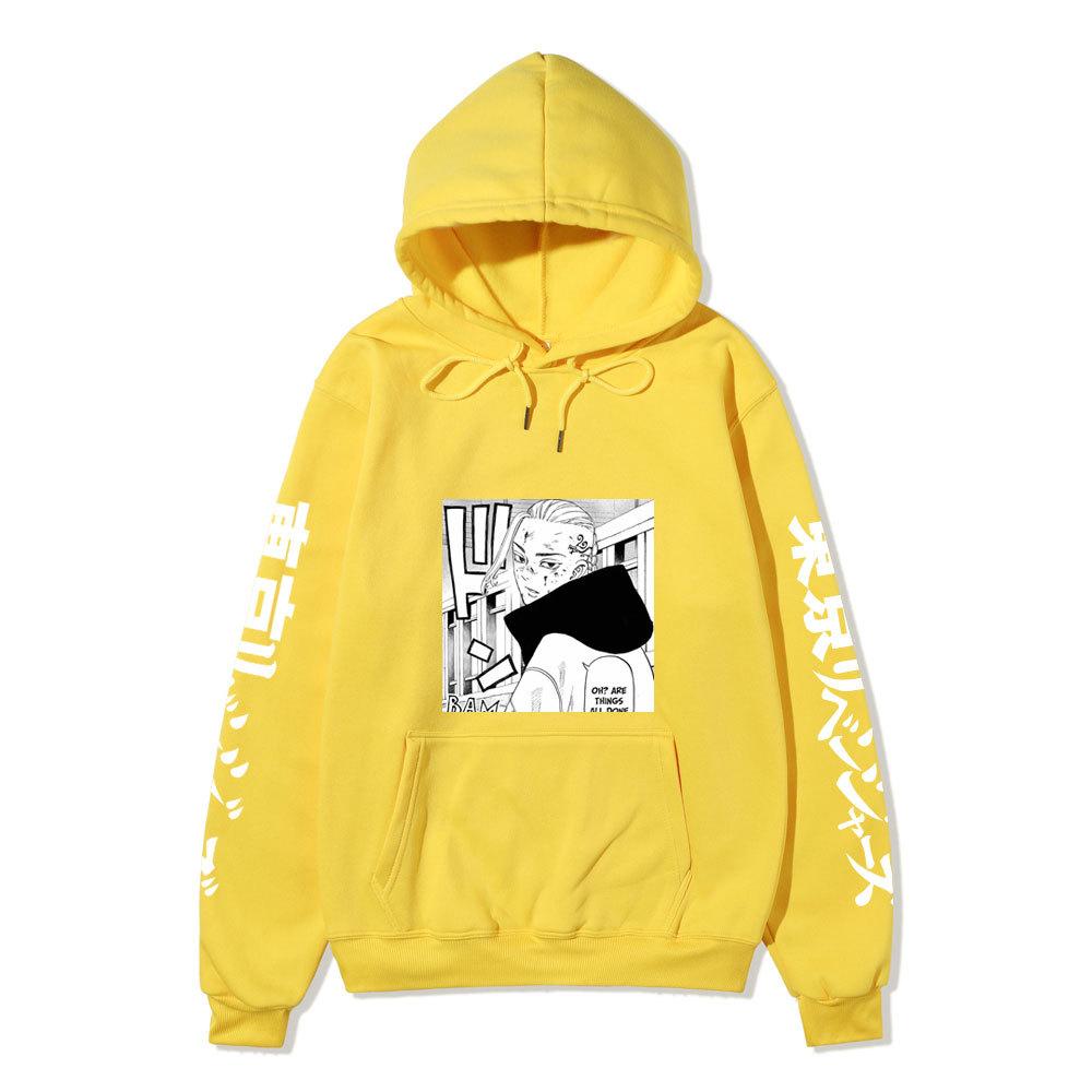 Tokyo Revengers Izana Kurokawa Unisex Fleece Hoodie Autumn Winter Anime Print Long Sleeve Casual Pullover Sweatshirt
