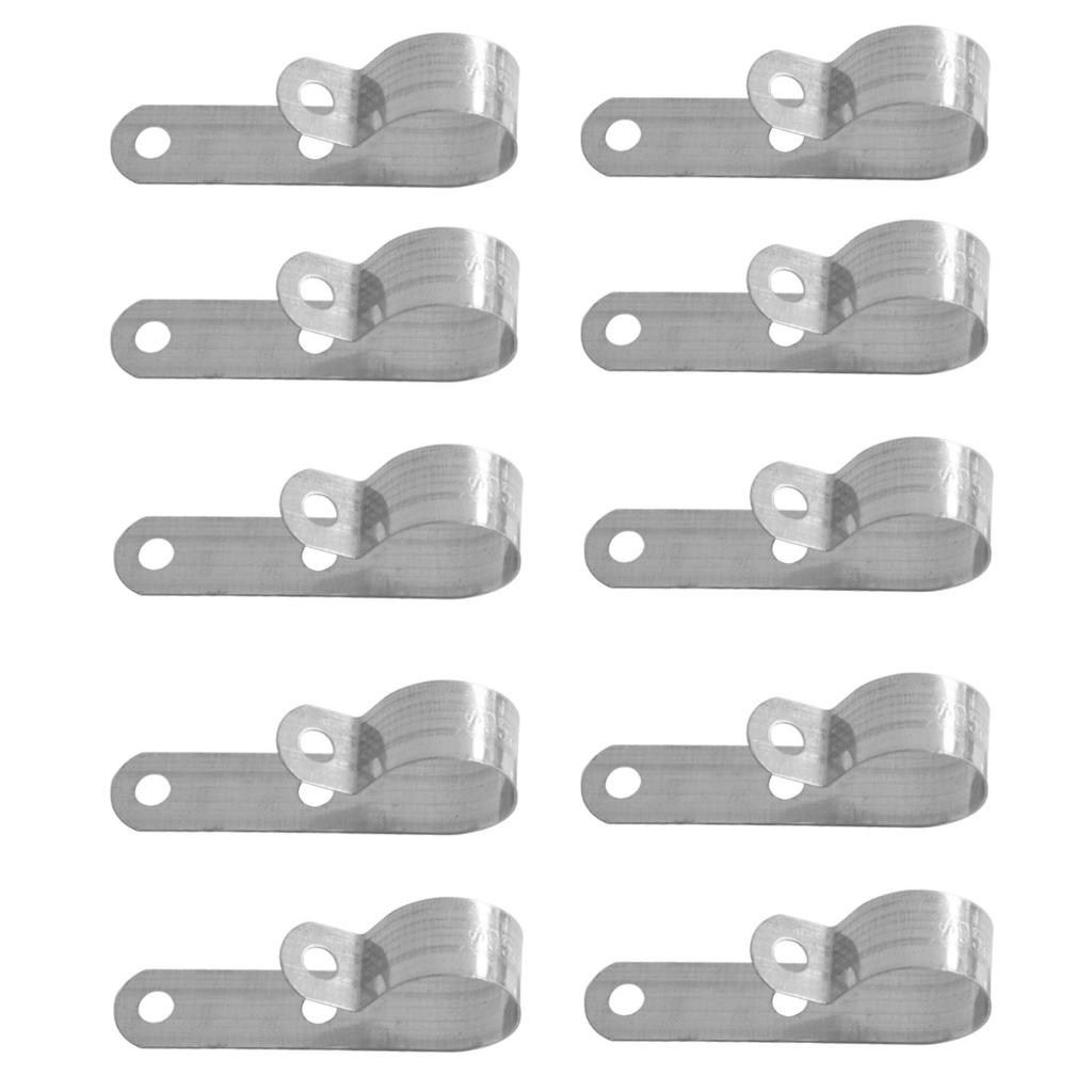 410PC Silver Exhaust Pipe P Clip for Webasto Air Diesel Parking Heater