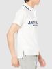 Jack Bunny Short Sleeve Tricot Polo Size 4 Men's 4-Way Shirt, (M), 262-2160305, 030_White