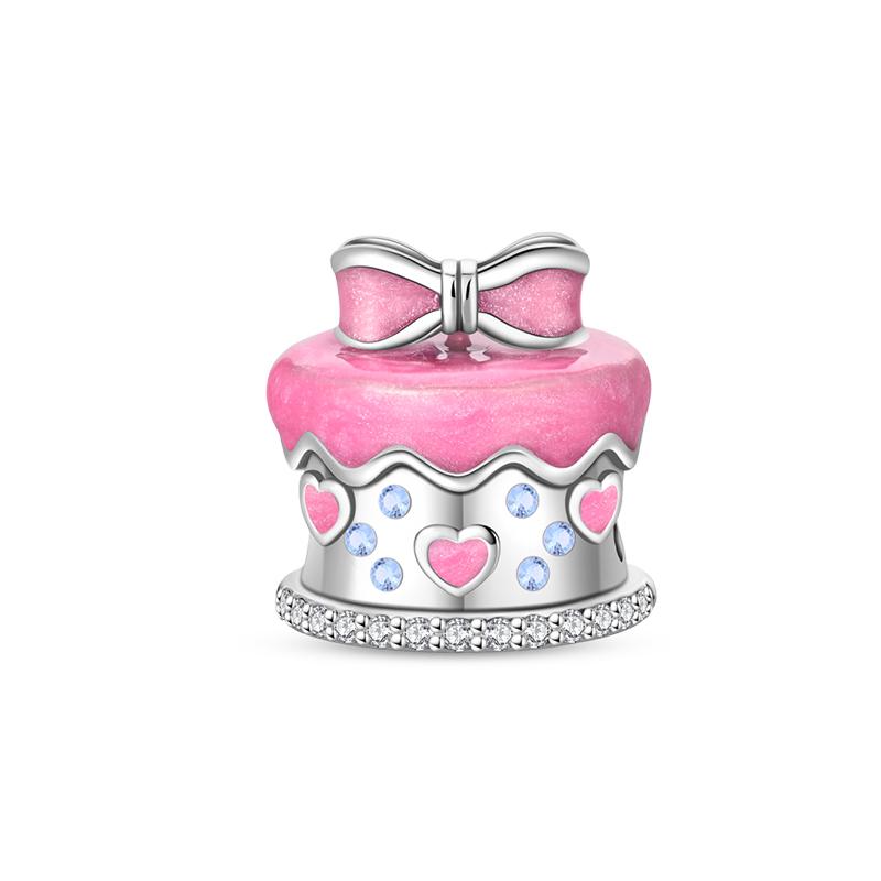 Sweety 925 Silver Birthday Cake Crown Heart Butterfly Sunflower Charms Beads Fit 3mm Bracelets DIY Fine Jewelry Making