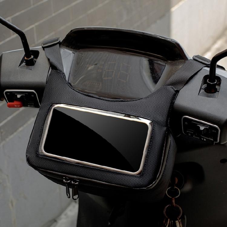 Motorcycle Scooter Tunnel Seat Pouch Front Storage Bags Phone Navigation Pocket