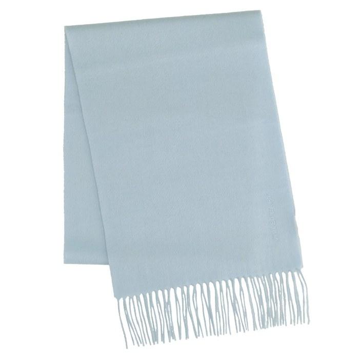[D] Cashmere Solid Knit Muffler 60113024, Women s, Sax, 30cm x 180cm