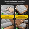 Winter Plush Car Seat Cushion Set: Thickened Warm Three-Piece Short Plush for Rear Row