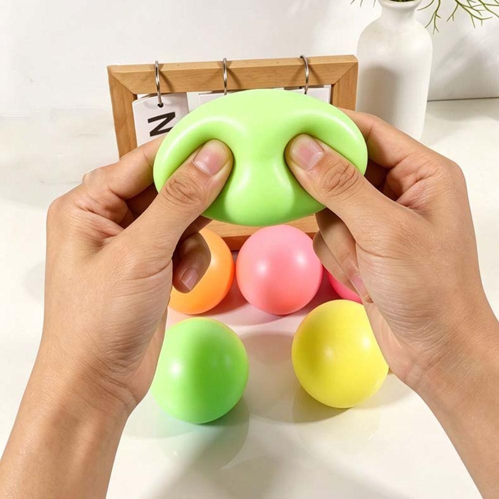 Balle Super Douce à Rebond Rapide Jouet à Presser Coloré Sensoriel Fidget Jouet Cadeaux pour Enfants