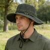 Fisherman Hat Retro Style West Cowboy Bucket Hat with Adjustable Size Waterproof Quick Drying Outdoor Sun Protection Hat