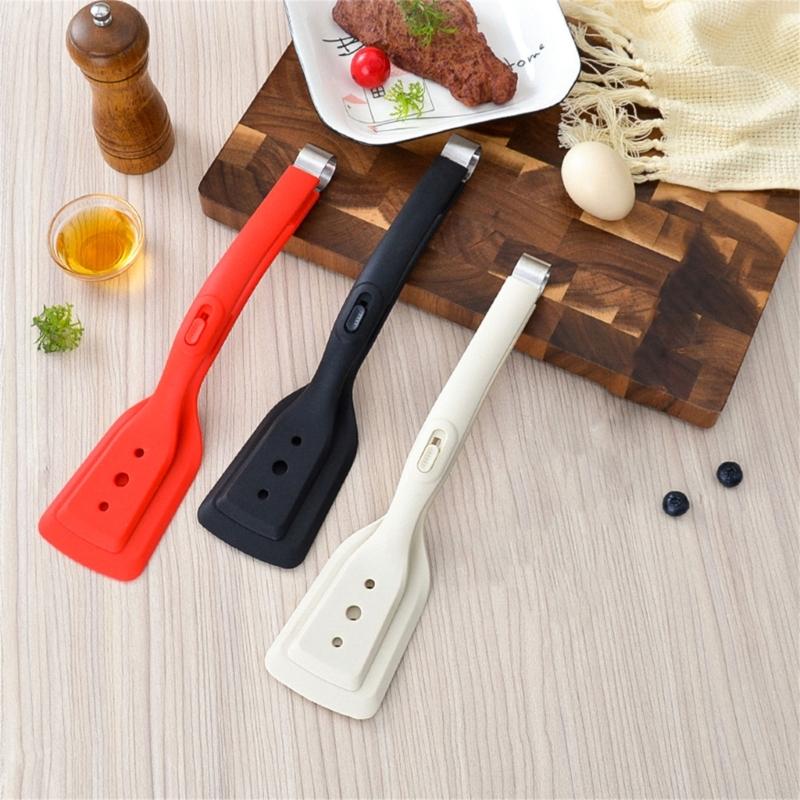 Essential Cooking Utensils Convenient 2in1 Spatulas Tongs Essential Cooking Tool for Flipping and Grip Food