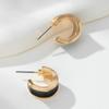 Elegant C-shaped Drip Oil Earrings - Trendy, Versatile, and Luxurious Daily Wear for Women