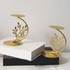 62KD Elegant Metal Rotating Stand Candlestick for Dinner Centerpieces Decors