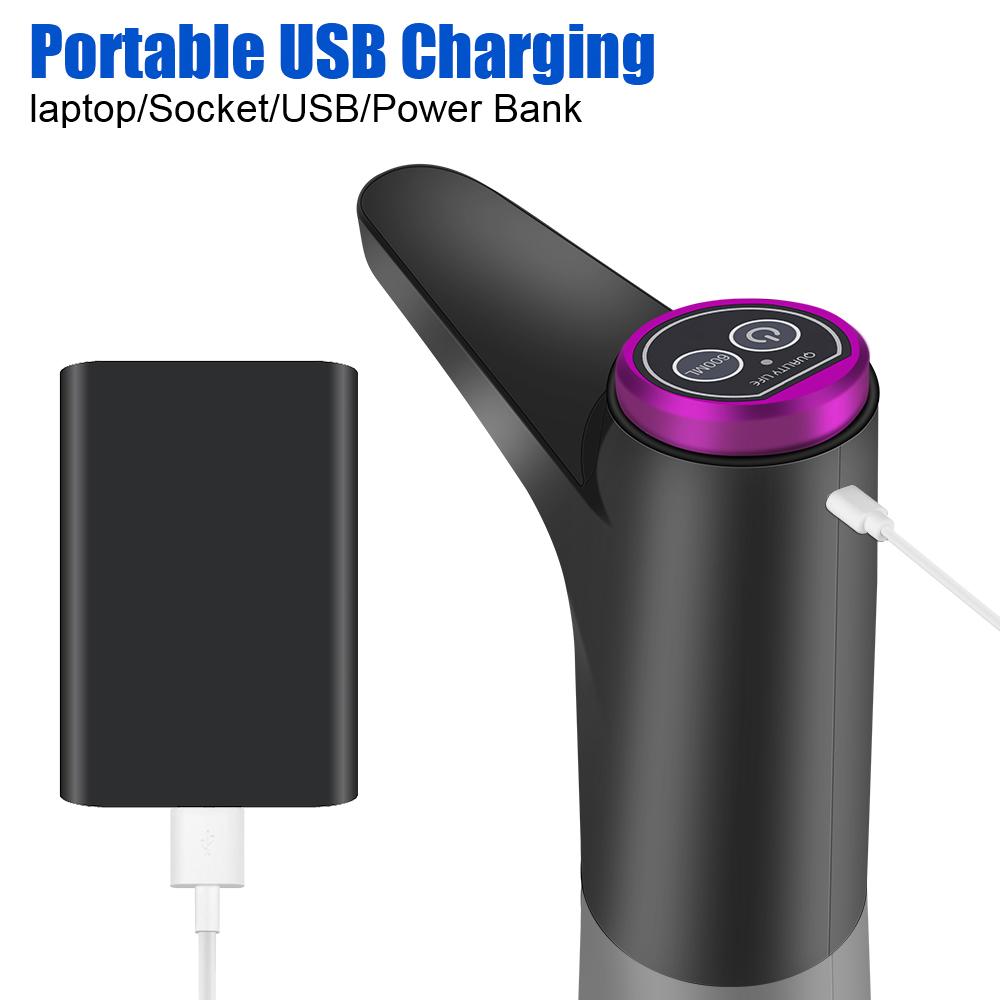 Portable Automatic Water Dispenser Gallon Bottle Drinking Switch USB Charging Touch Control Button Dispenser Electric Water Pump