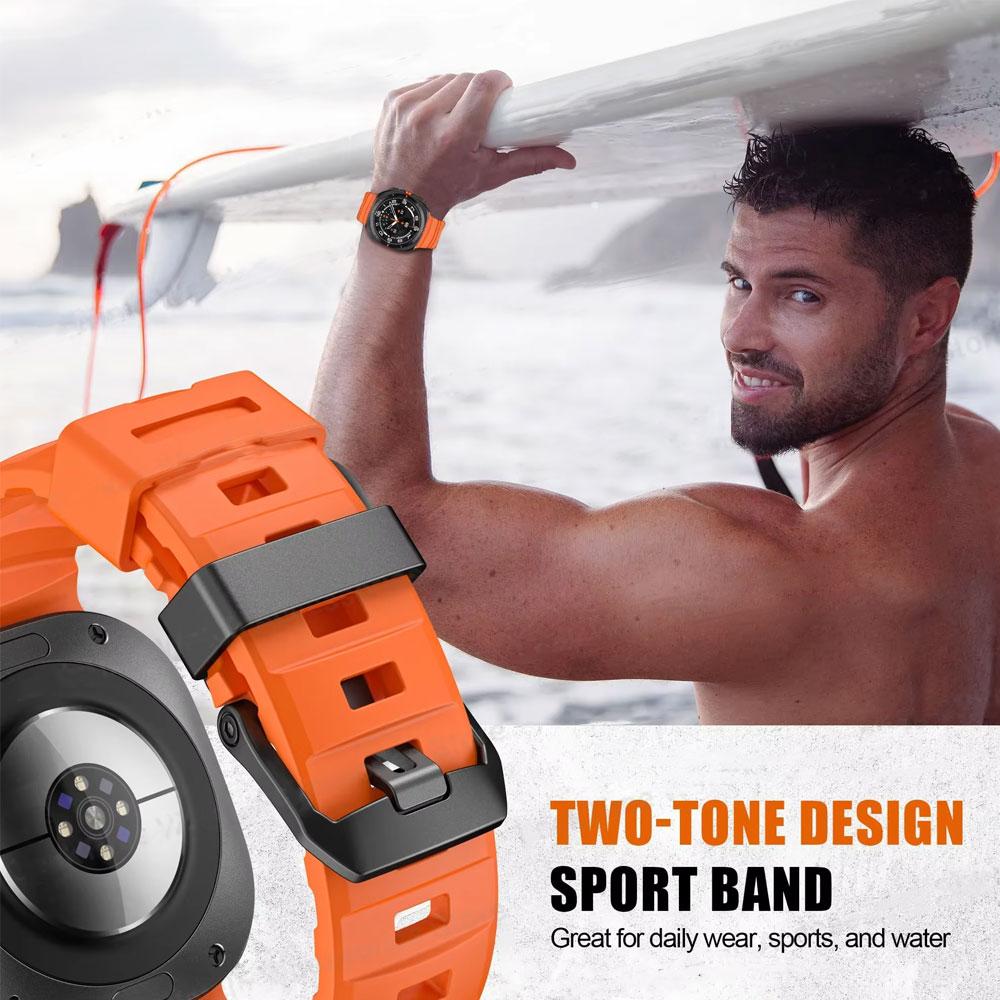 Silicone Strap For Samsung Galaxy Watch Ultra 2025 47mm Smartwatch Bracelet For Galaxy Watch Ultra 1 2 47mm Band Sport Wristband