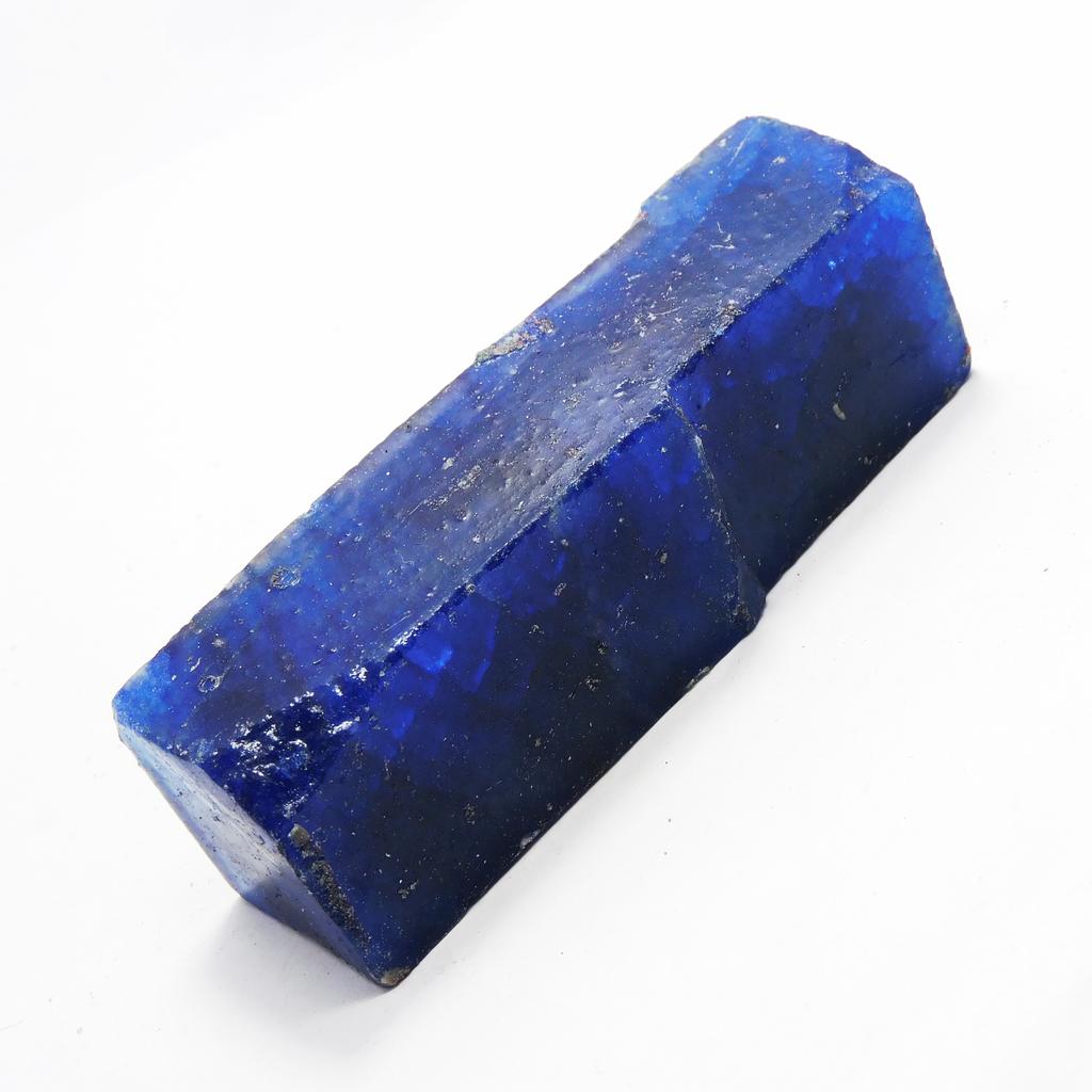 Dyed Rough Natural Blue Sapphire 447.85 Ct Uncut Rough Loose Gemstone CERTIFIED