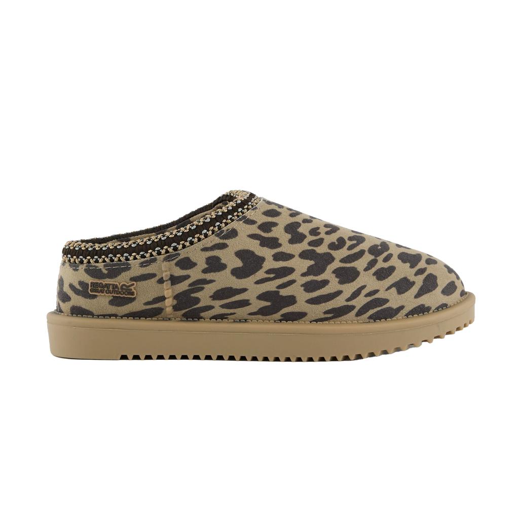 Regatta Womens/Ladies Risley Leopard Print Mules