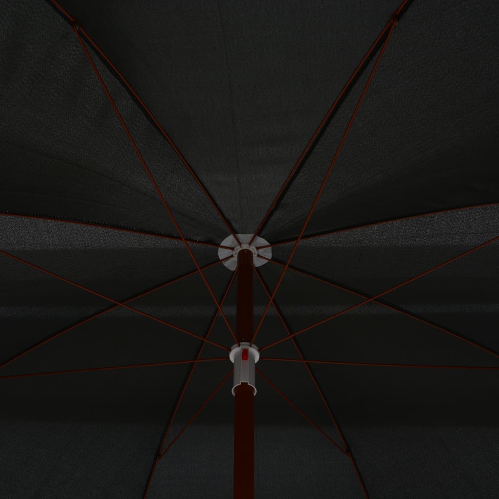300 cm Steel Mast Sun Umbrella Anthracite
