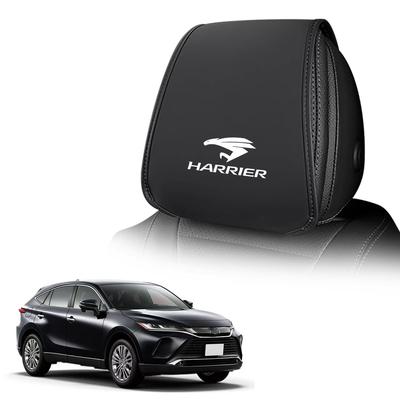 OuTLife Compatible with All New Harrier Leather Headrest and with Logo Interior and Changes the Prevents Dirt and Comfortable and Easy Driver