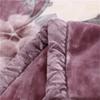 Fleece Blanket Plush Blanket King Size Heavy Mink Blanket Silky Soft and Warm 2 Ply AB Printed Raschel Bed Blanket Rose/Peony